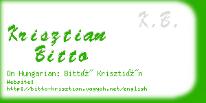 krisztian bitto business card